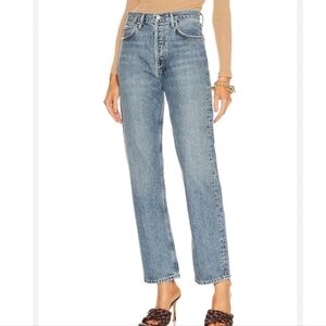 Agolde 90's Pinch Waist High Rise Straight Jean's In Navigate 31 NWT